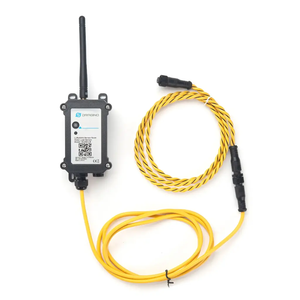 [WL03A-LB] LoRaWAN Water Leak Sensor (With 1m Water Leak Cable)