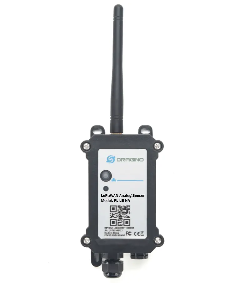 [PS-LB-NA-M20] LoRaWAN Analog Sensor (0~20mA, 0~ 30V sensor Interface - Without Sensor)